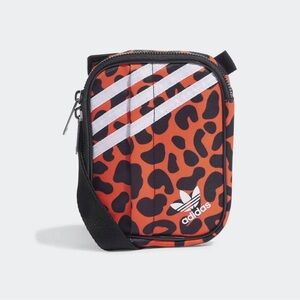 Adidas Red and Black Mini Bag with Bold Design